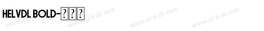 HelvDL Bold字体转换